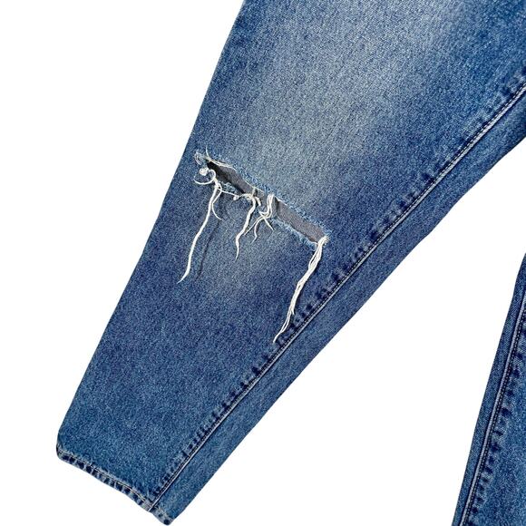 Lucky Brand Drew High Rise Mom Jeans size 6 / 28 Distressed Ankle - Picture 4 of 10